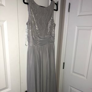 Silver Bridesmaid Dress